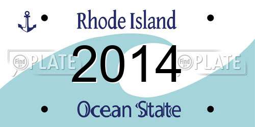2014 Rhode Island License Plate