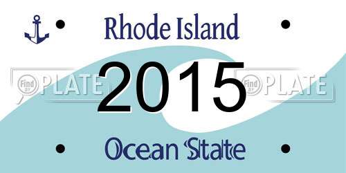 2015 Rhode Island License Plate