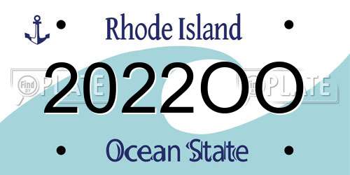 2022OO Rhode Island License Plate