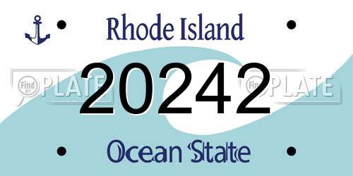 20242 Rhode Island License Plate