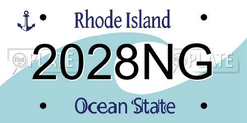 2028NG Rhode Island License Plate