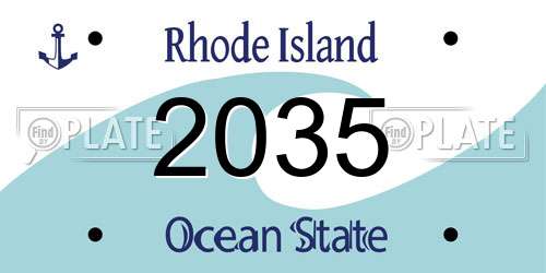 2035 Rhode Island License Plate