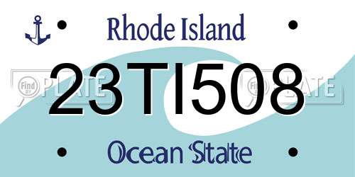23TI508 Rhode Island License Plate