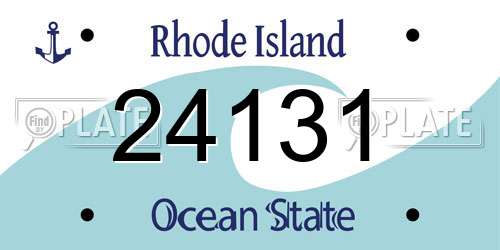 24131 Rhode Island License Plate