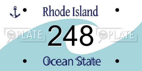 248 Rhode Island License Plate