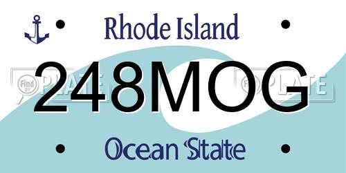 248MOG Rhode Island License Plate