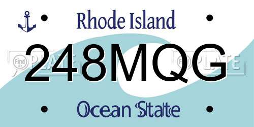 248MQG Rhode Island License Plate
