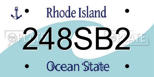 248SB2 Rhode Island License Plate