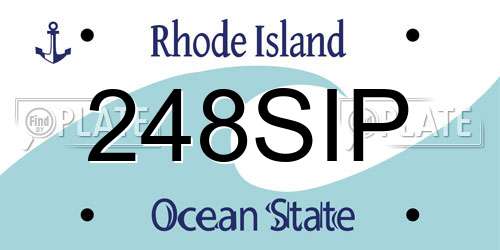 248SIP Rhode Island License Plate
