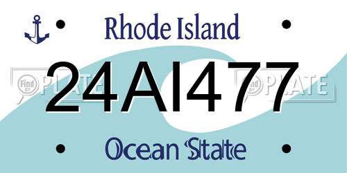 24AI477 Rhode Island License Plate