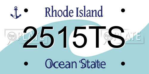 2515TS Rhode Island License Plate