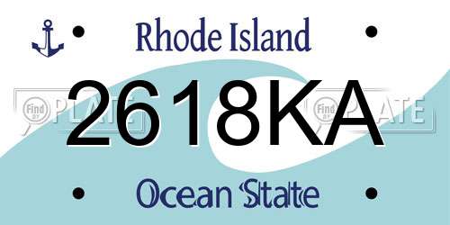 2618KA Rhode Island License Plate