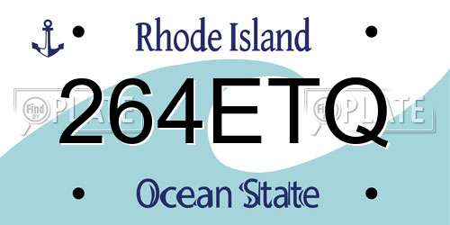 264ETQ Rhode Island License Plate