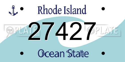 27427 Rhode Island License Plate