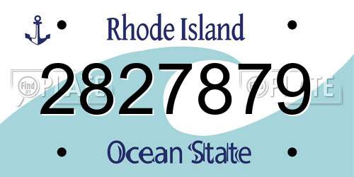 2827879 Rhode Island License Plate