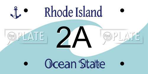2A Rhode Island License Plate