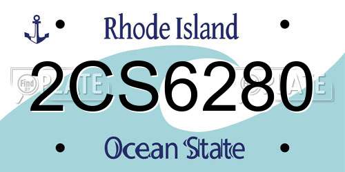 2CS6280 Rhode Island License Plate