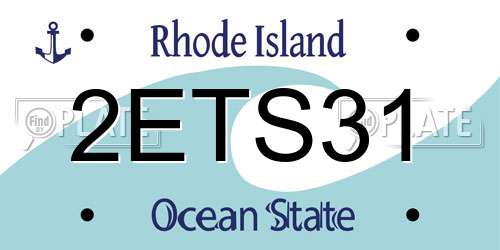 2ETS31 Rhode Island License Plate
