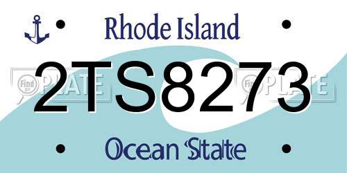 2TS8273 Rhode Island License Plate
