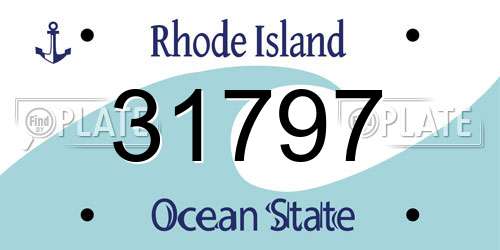 31797 Rhode Island License Plate