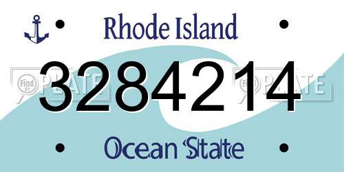 3284214 Rhode Island License Plate