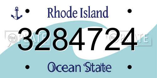 3284724 Rhode Island License Plate