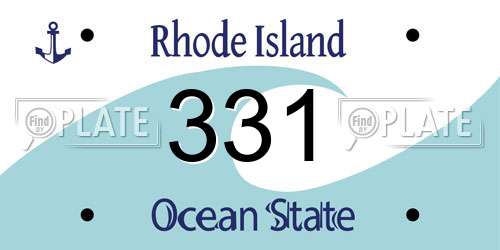 331 Rhode Island License Plate