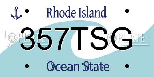 357TSG Rhode Island License Plate