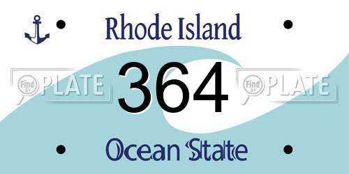 364 Rhode Island License Plate