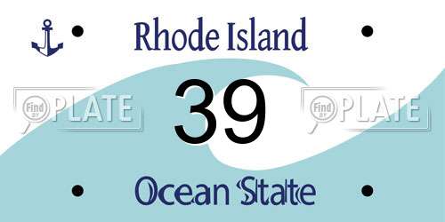 39 Rhode Island License Plate