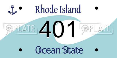 401 Rhode Island License Plate