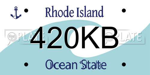 420KB Rhode Island License Plate
