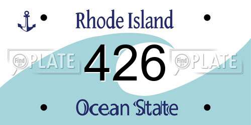 426 Rhode Island License Plate