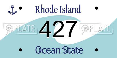 427 Rhode Island License Plate