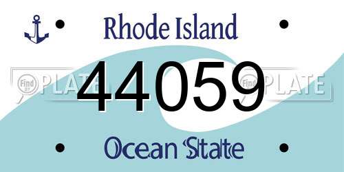 44059 Rhode Island License Plate