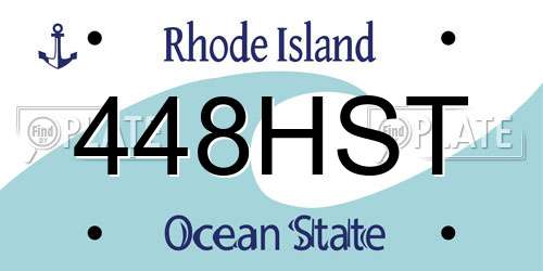 448HST Rhode Island License Plate