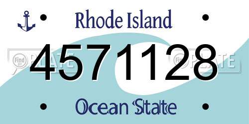 4571128 Rhode Island License Plate