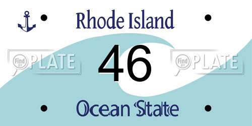46 Rhode Island License Plate
