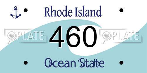 460 Rhode Island License Plate