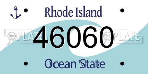 46060 Rhode Island License Plate