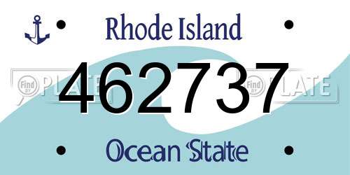 462737 Rhode Island License Plate