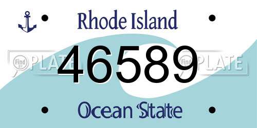 46589 Rhode Island License Plate