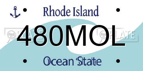 480MOL Rhode Island License Plate
