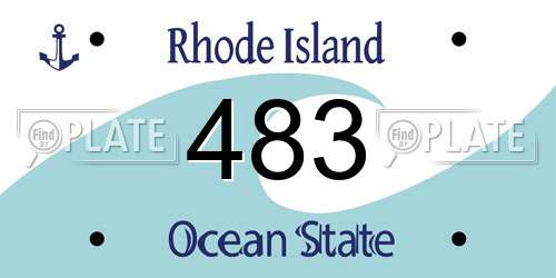 483 Rhode Island License Plate