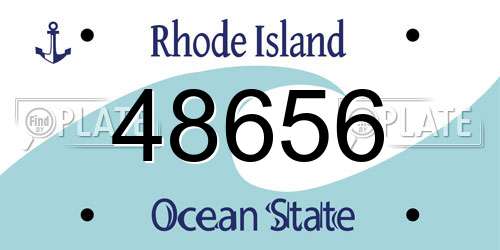 48656 Rhode Island License Plate
