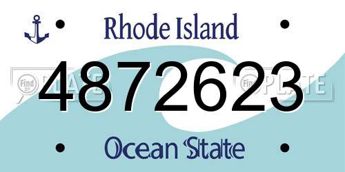 4872623 Rhode Island License Plate