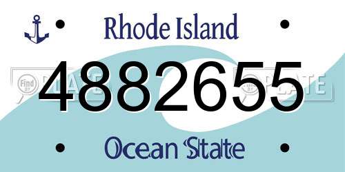 4882655 Rhode Island License Plate