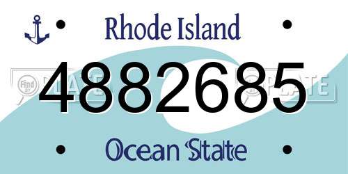 4882685 Rhode Island License Plate