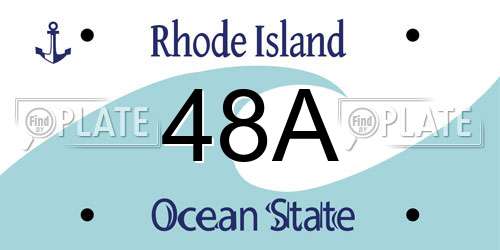 48A Rhode Island License Plate