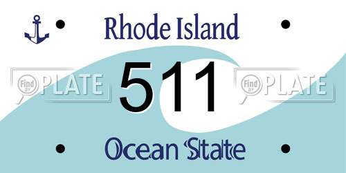 511 Rhode Island License Plate
